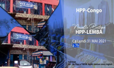 DU NOUVEAU DANS LA COMMUNE DE LEMBA : Une nouvelle boutique de vente d’habits et chaussures de seconde main ouverte par HPP-Congo.